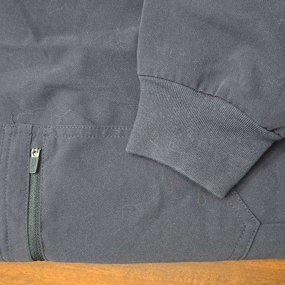 FIGS Women's Small Tall Navy Joggers with Green Drawstring Scrubs - Picture 2 of 9